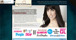 Desktop Screenshot of capricecrane.com